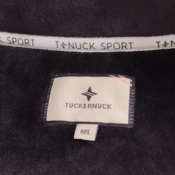 Tuckernuck Sport Black Fleece Cady Quarter Zip Pullover Size M/L SOLD - Picture 4 of 16